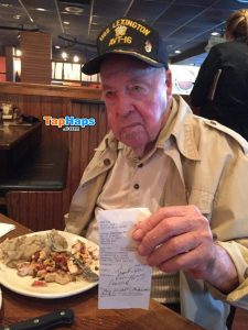 Waitress Serves ‘Grumpy’ Vet For Years, Receives Call After He Vanishes ...