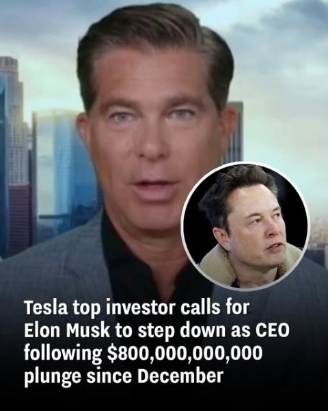 Major Tesla investor urges Elon Musk to resign as CEO after $800 ...
