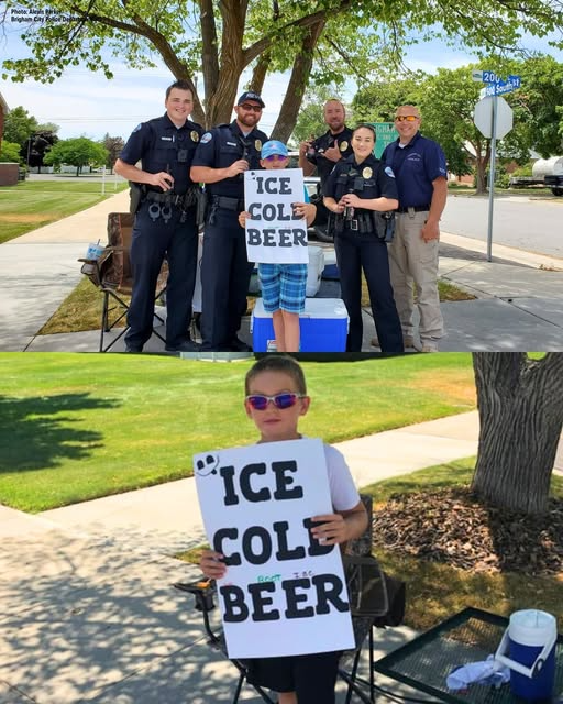 Police are called on boy selling ‘Ice Cold Beer’ but his clever sign ...