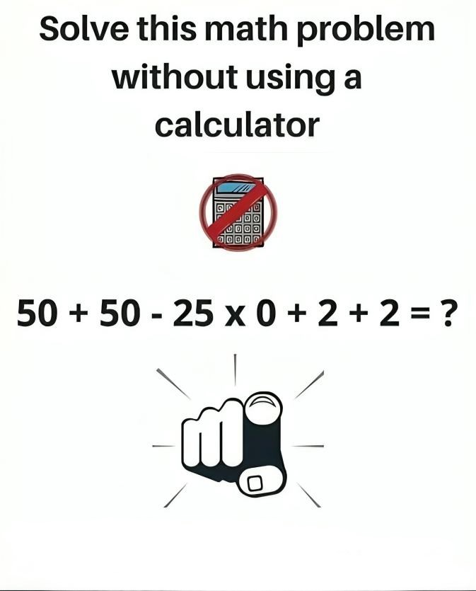 Fake Math Problems Solved Screen Use your intelligence to solve this math test instead of a calculator ...
