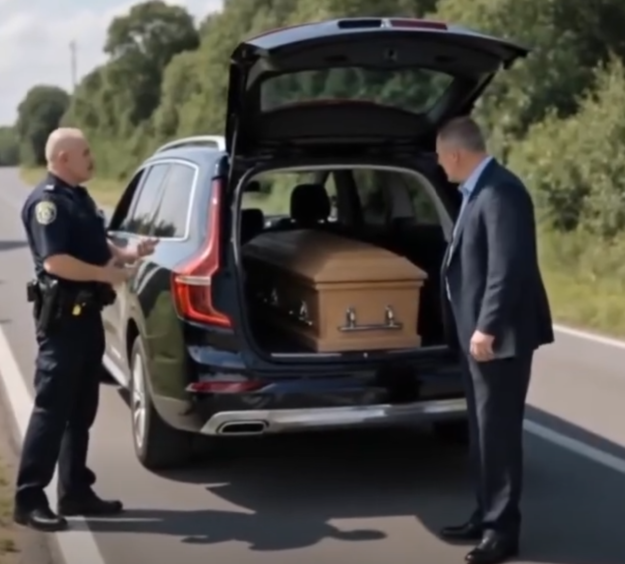 Picture of Unreal: Cop Keeps His Cool With Woman Who's Obviously Possessed