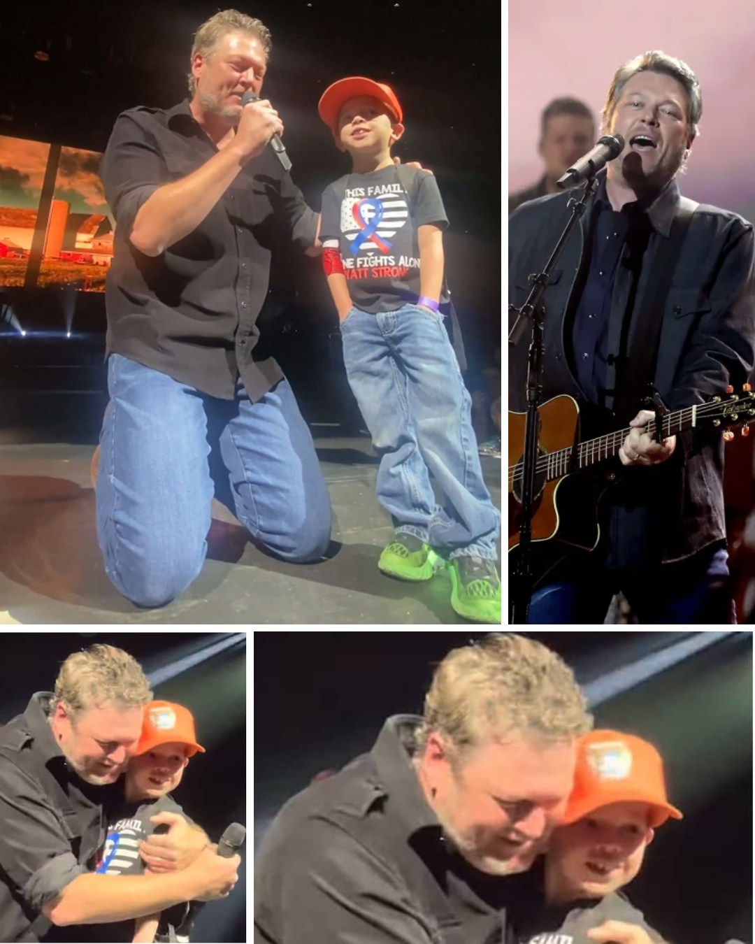 Blake Shelton Brings Young Heart Transplant Patient Onstage For