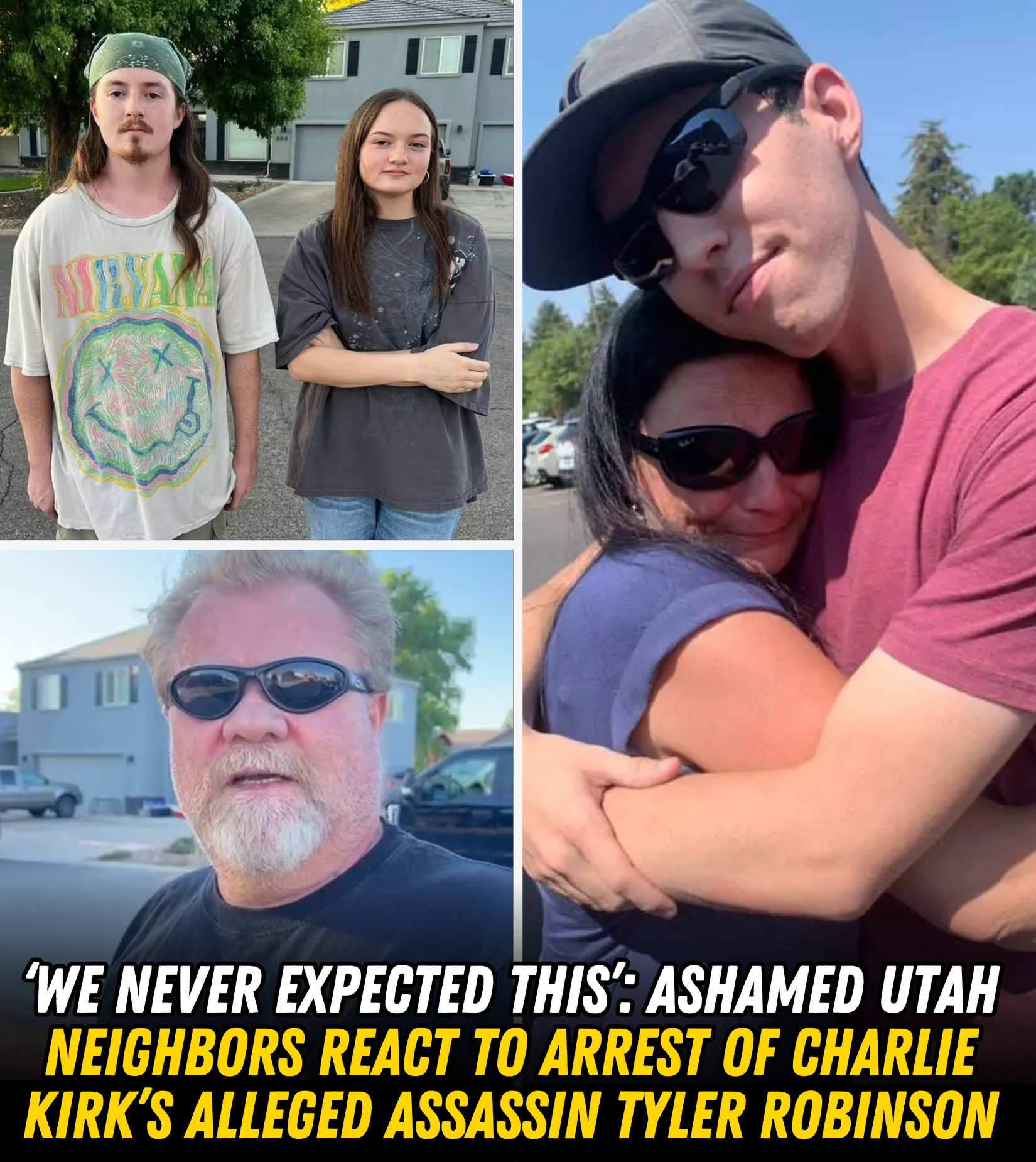 Neighbors of Charlie Kirk’s alleged shooter Tyler Robinson reveal their