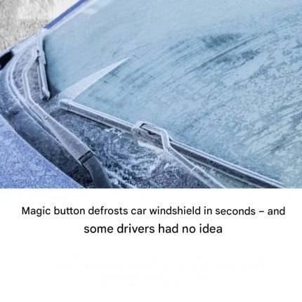 โMagicโ button defrosts car windshield in seconds โ and some drivers ...