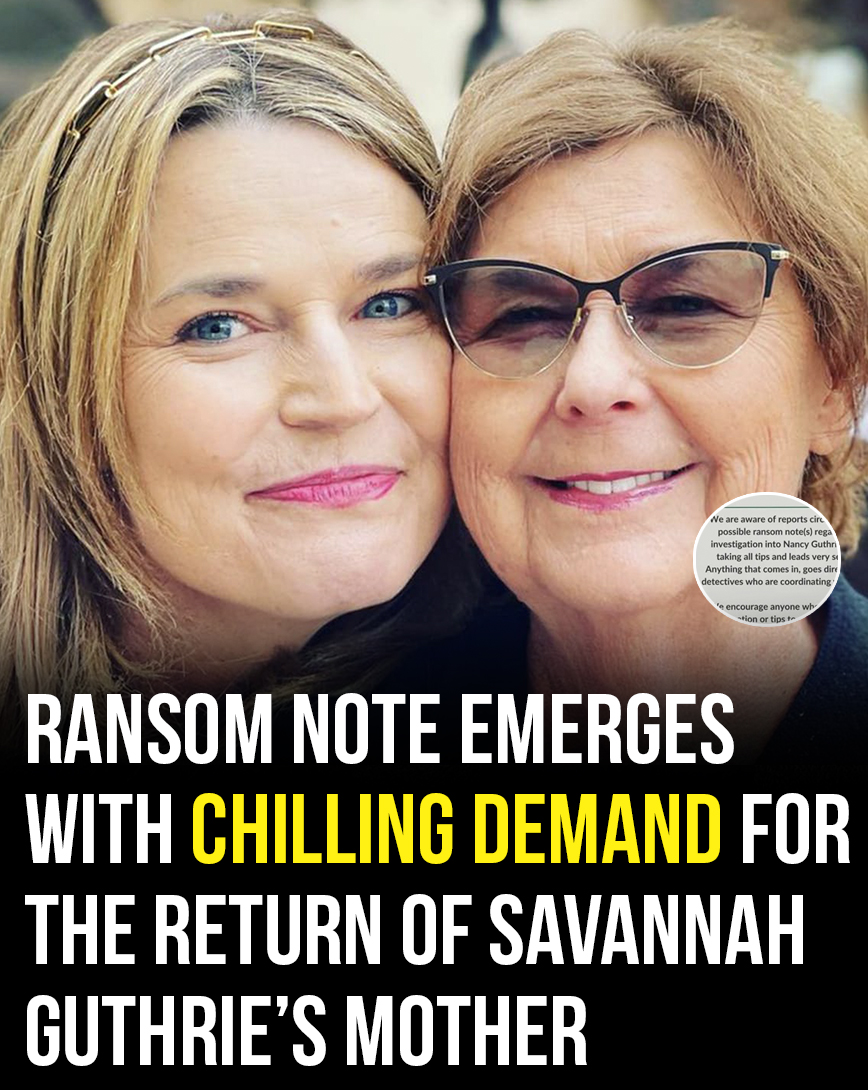 Savannah Ransom Note Ransom note found with chilling demand for the return of Savannah ...